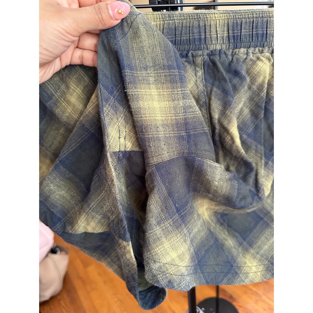 Pendleton Cotton Plaid Shorts Side Pockets Size Large Green Comfortable - Picture 6 of 7